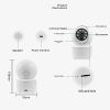 1080P PTZ beltéri Wifi-s intelligens otthoni vezeték nélküli biztonsági kamera, színes éjjellátó, iCsee alkalmazás