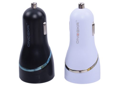 Autós USB töltő, DUAL USB 2000 mA,