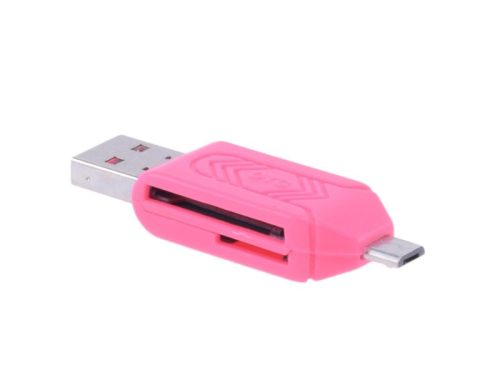 Kártyaolvasó SD / Micro SD OTG+USB Micro USB  adapter  (CSAK android kompatibilis)