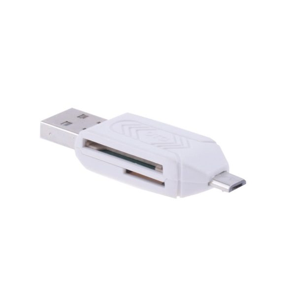 Kártyaolvasó SD / Micro SD OTG+USB Micro USB  adapter  (CSAK android kompatibilis)