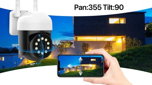 3 MP kültéri Wifi IP Tuya intelligens kamera automatikus nyomkövető vezeték nélküli PTZ 