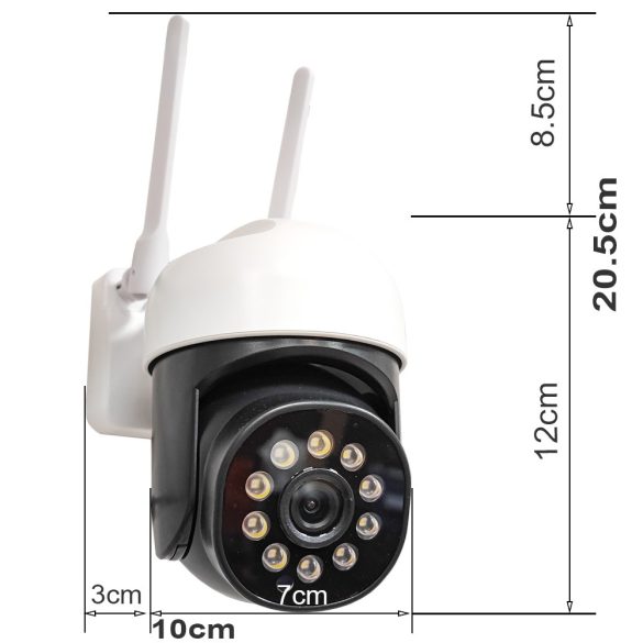 3 MP kültéri Wifi IP Tuya intelligens kamera automatikus nyomkövető vezeték nélküli PTZ 