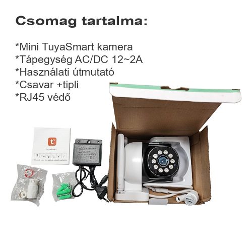 3 MP kültéri Wifi IP Tuya intelligens kamera automatikus nyomkövető vezeték nélküli PTZ 