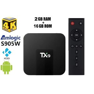 Android TV Box TX9 4K  H.265, 2GB RAM, 16GB tárhely, Alice UX 